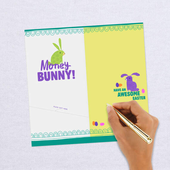Money Bunny Funny Money Holder Easter Card, , large image number 6