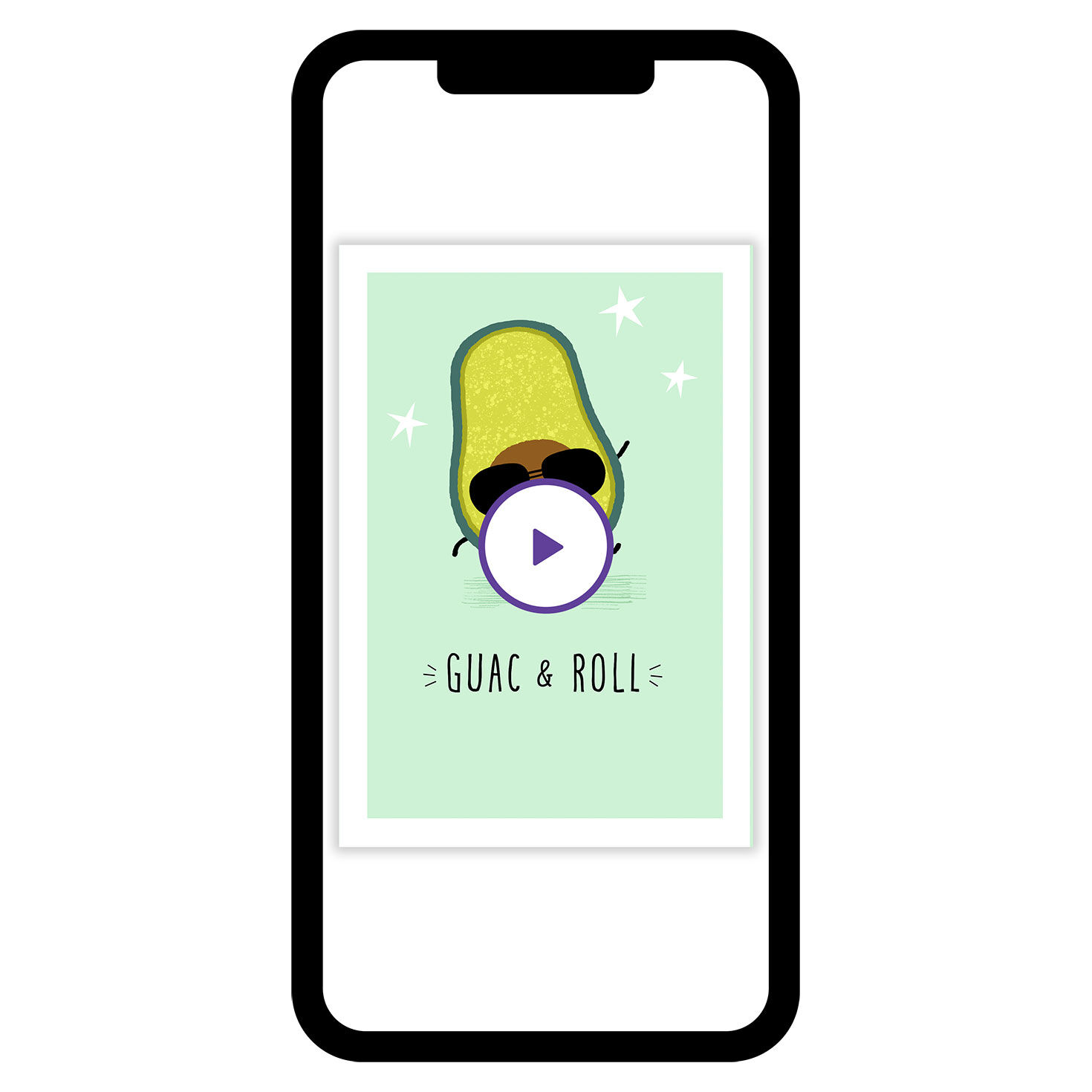 Guac and Roll Funny Birthday eCard