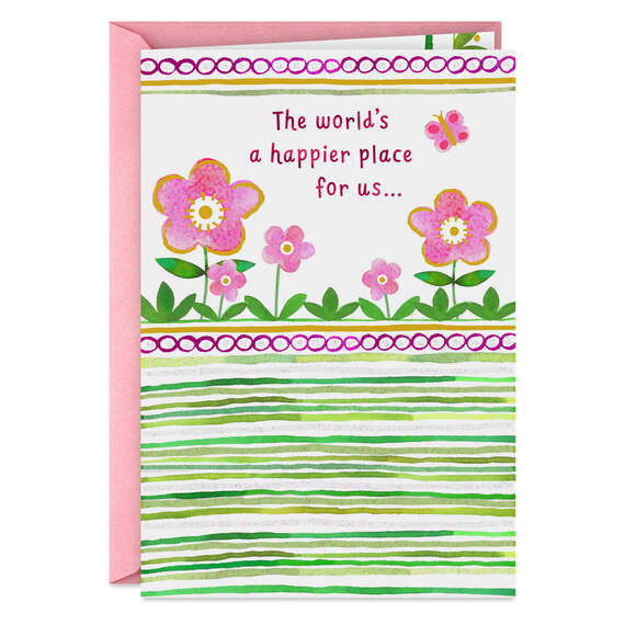 You Make the World a Happier Place Mother's Day Card From All of Us, , large image number 1