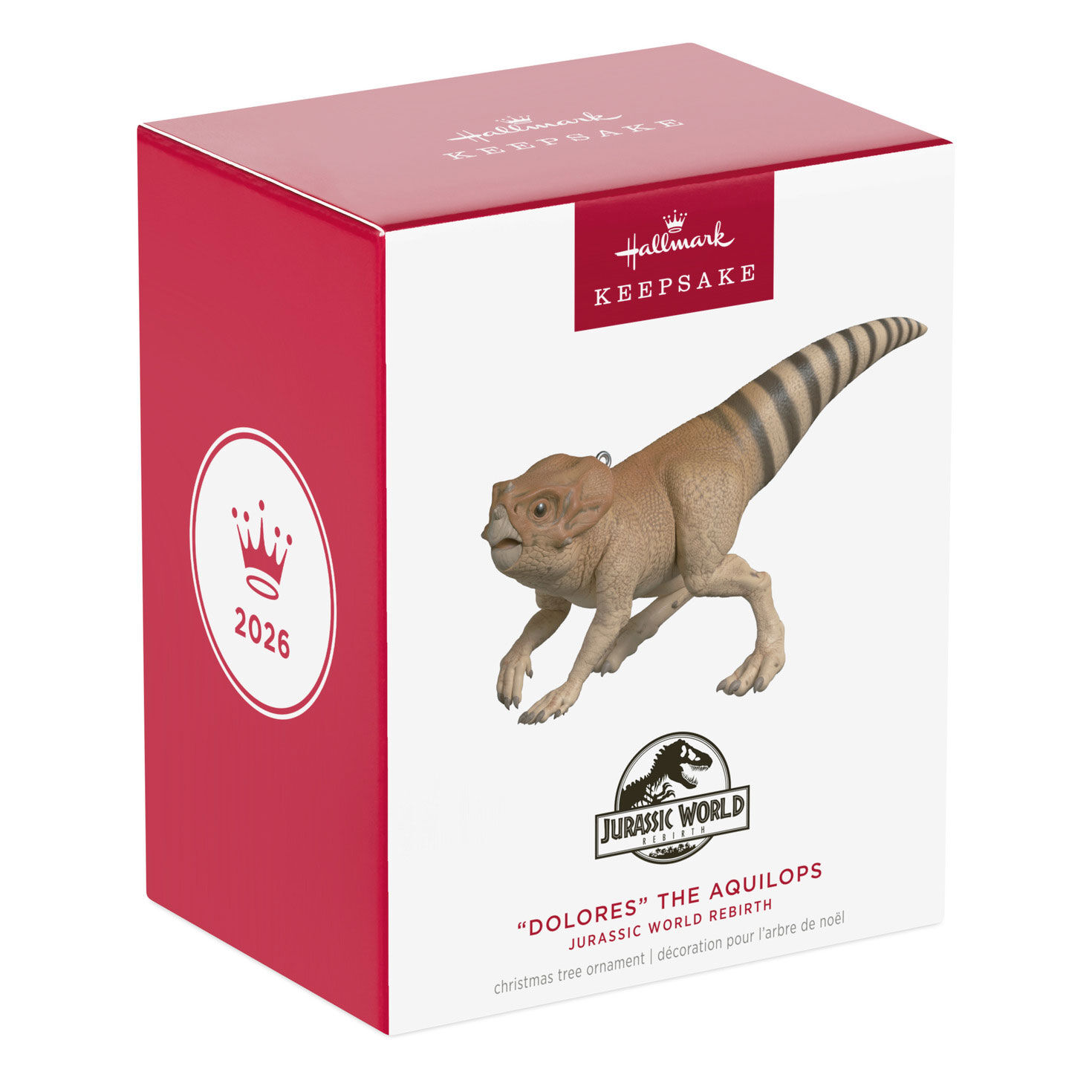 Orange and Brown Dinosaur Keepsake Ornament Package Front image number 7