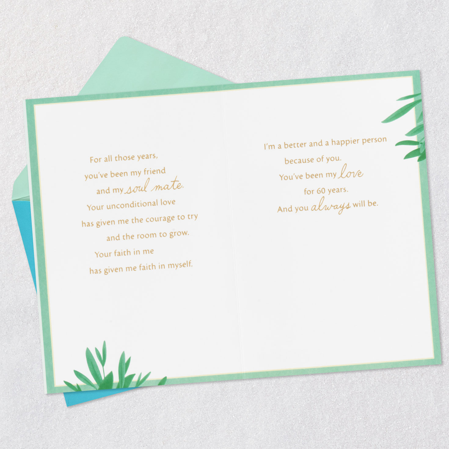 My Friend and My Soulmate 60th Anniversary Card for Spouse, , large image number 4