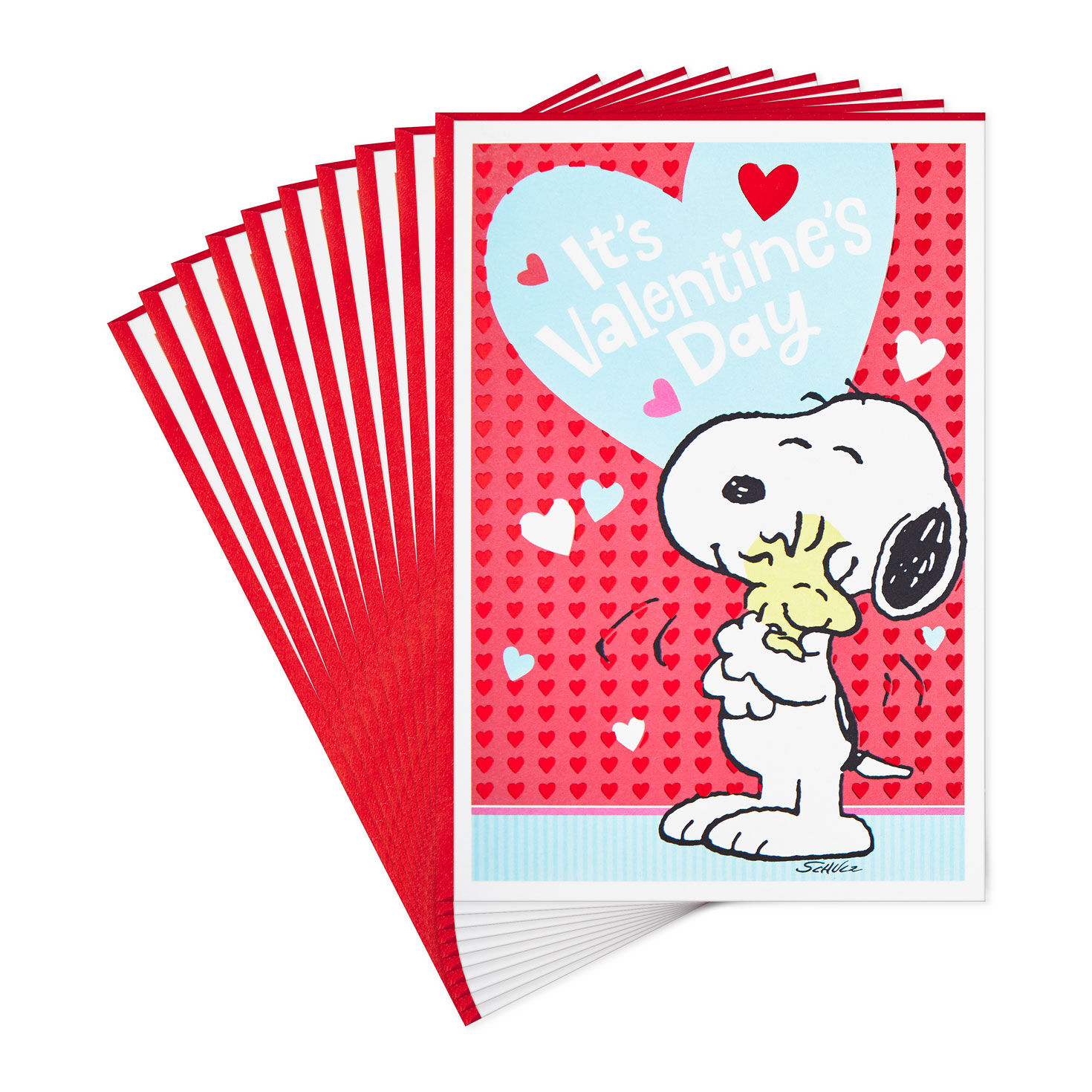 Peanuts® Snoopy and Woodstock Hugs Valentine's Day Cards, Pack of 10