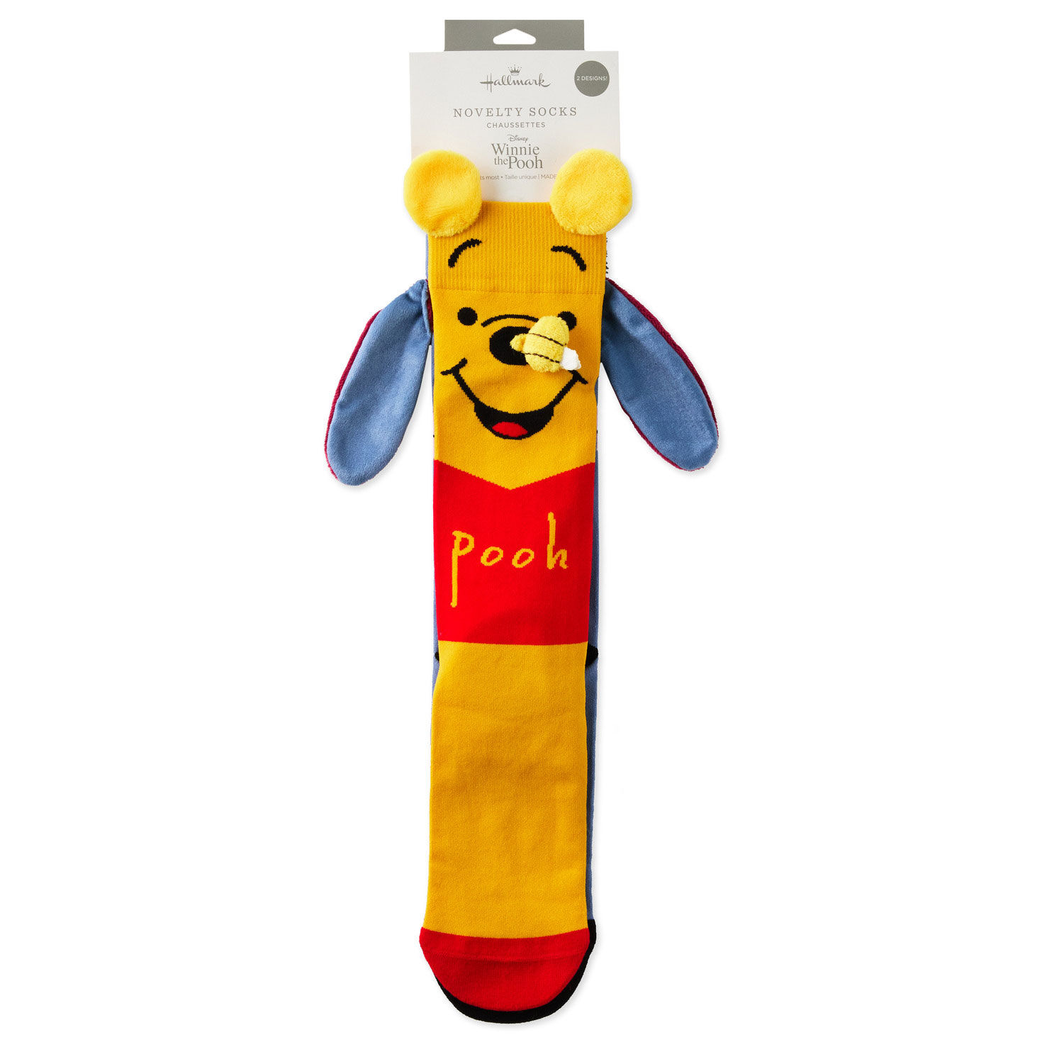 Disney Winnie the Pooh and Eeyore Novelty Crew Socks package front image number 5