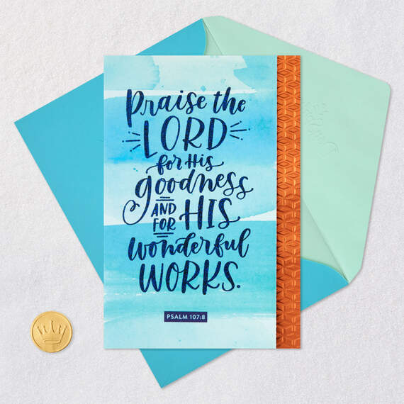 Praising God With You Religious Congratulations Card, , large image number 5