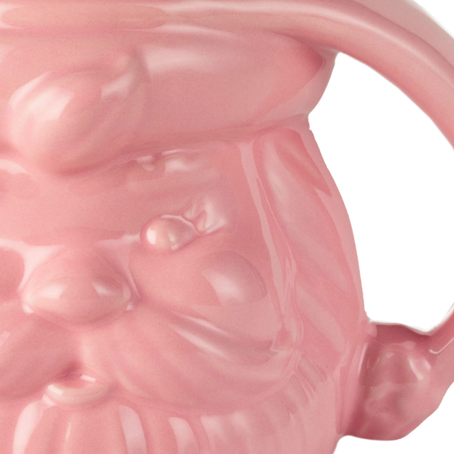 Coral Pink Sculpted Santa Mug, 8 oz. for only USD 16.99 | Hallmark