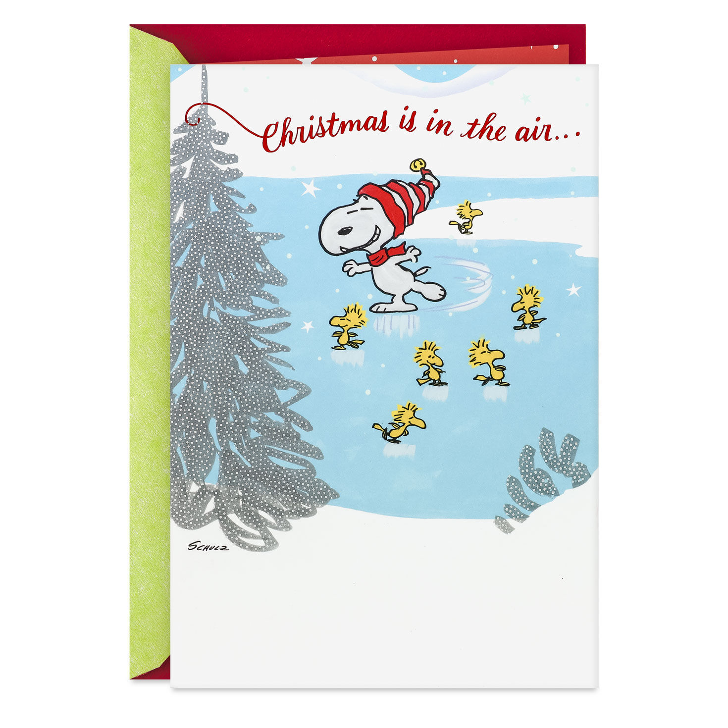 Peanuts® Skating Snoopy, Appreciation Christmas Card