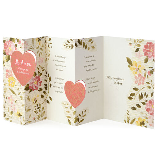 Time Only Makes You More Beautiful to Me Spanish-Language Birthday Card, 