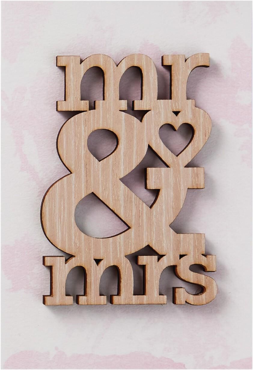 Mr. and Mrs. Wedding Card