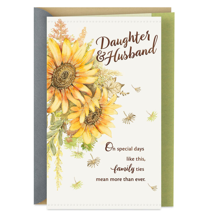 So Thankful We're Family Thanksgiving Card for Daughter and Her Husband