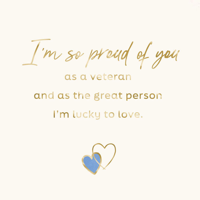 Red, White & Blue Love Card for Veteran  image number 3