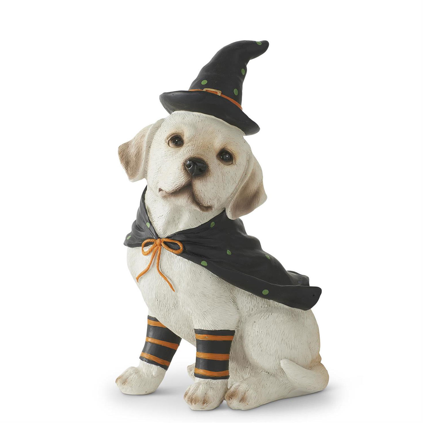 K&K Interiors Halloween Dog Figurine, 8"