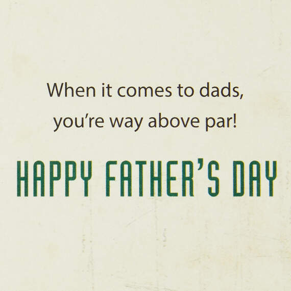 You're Way Above Par Father's Day Card, , large image number 2