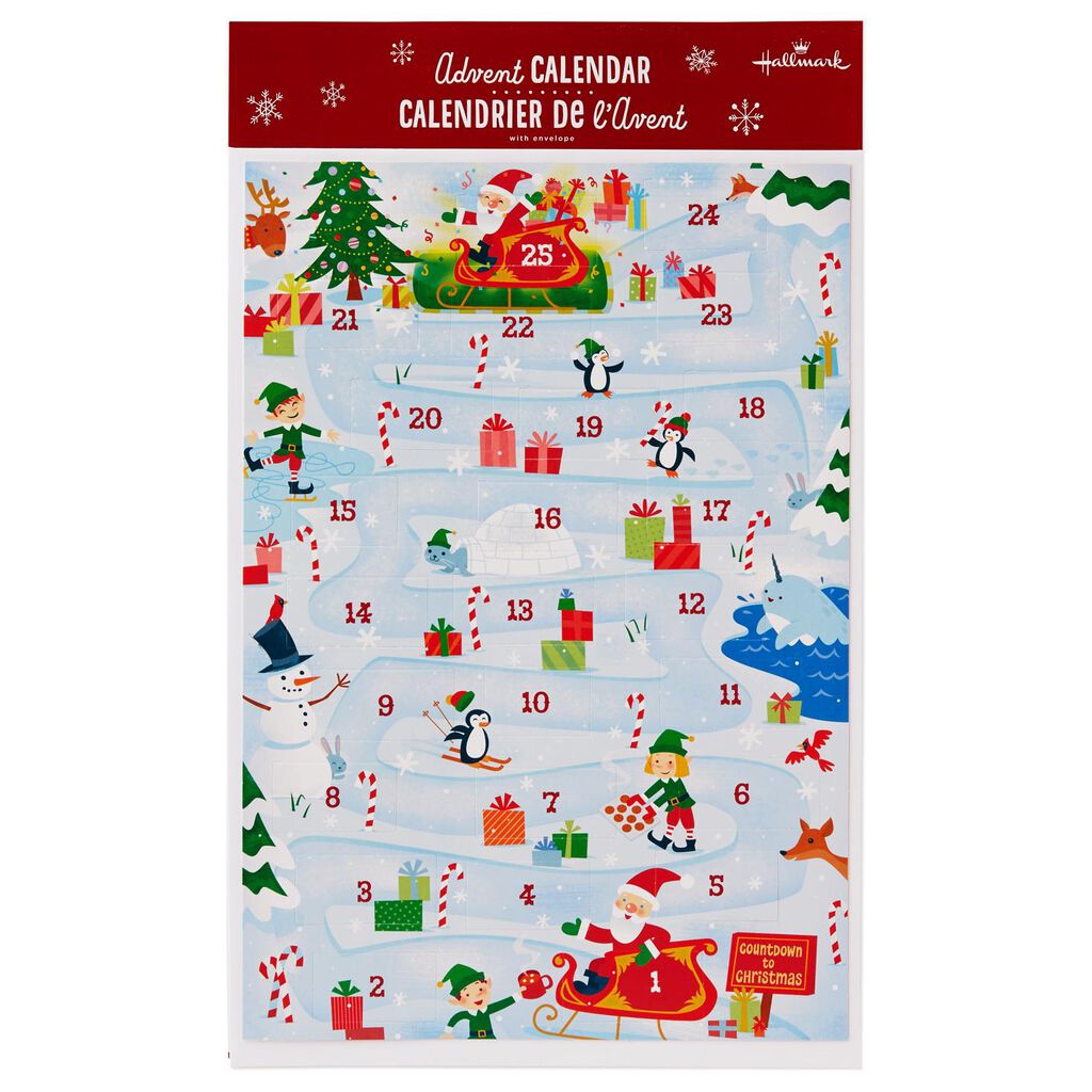 Santa's Sleigh Advent Calendar Decorative Accessories Hallmark
