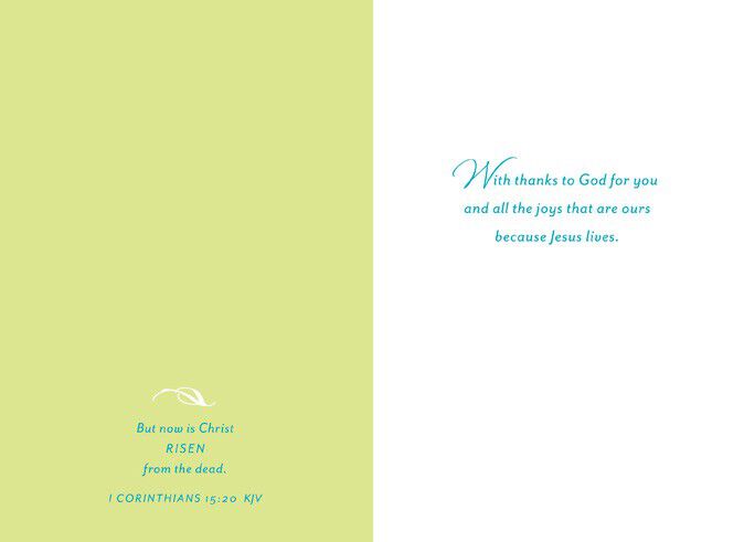 Pastor and Family Religious Easter Card