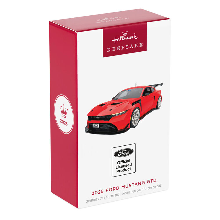 Red Ford Mustang Sports Car Keepsake Ornament package front image number 7