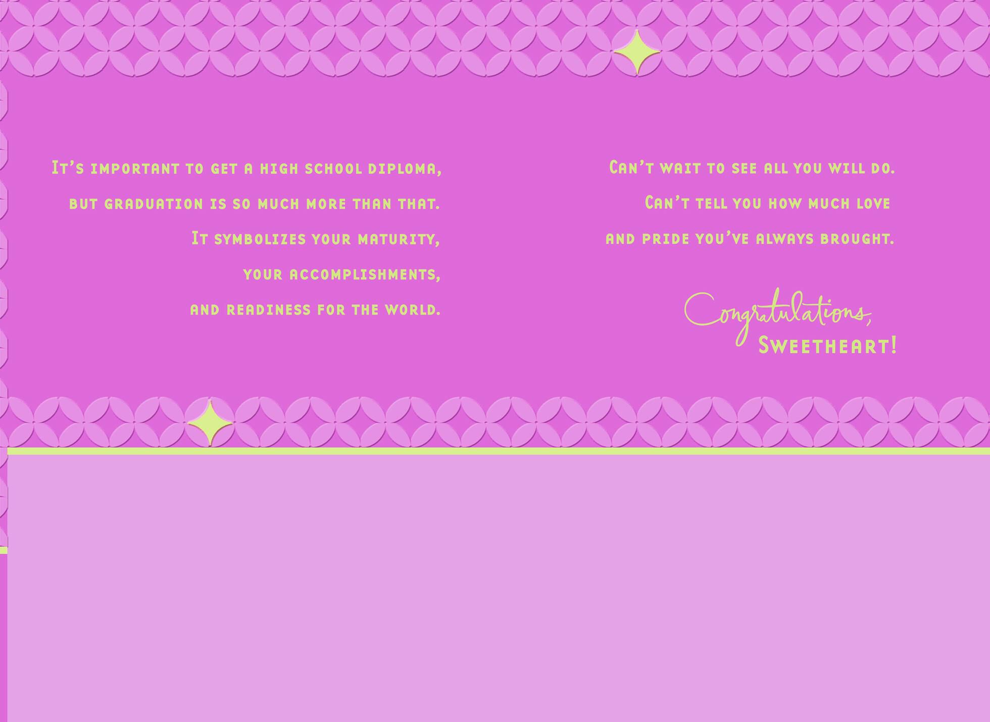 Here You Stand High School Graduation Card for Daughter