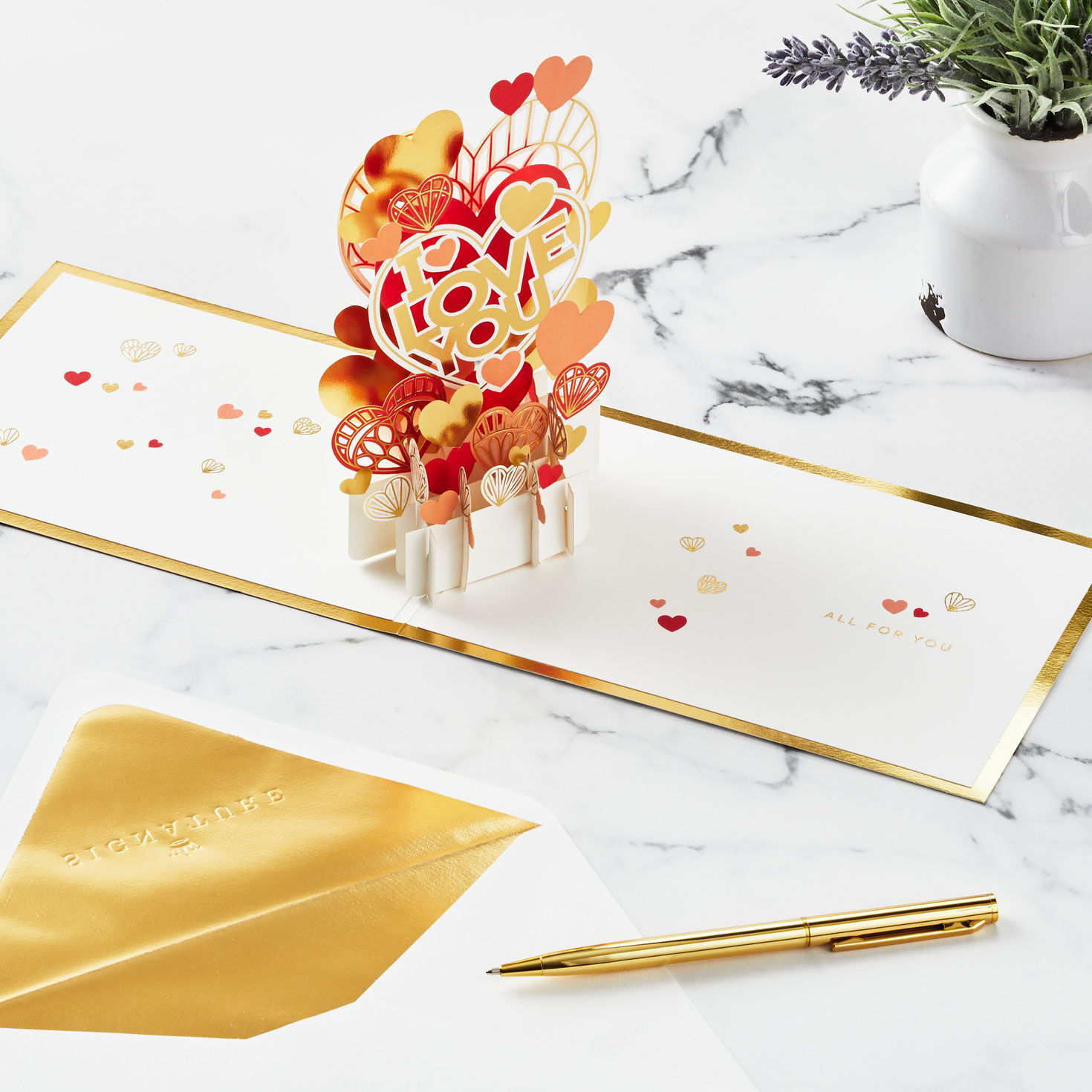 All My Love Hearts 3D Pop-Up Love Card, , large image number 6