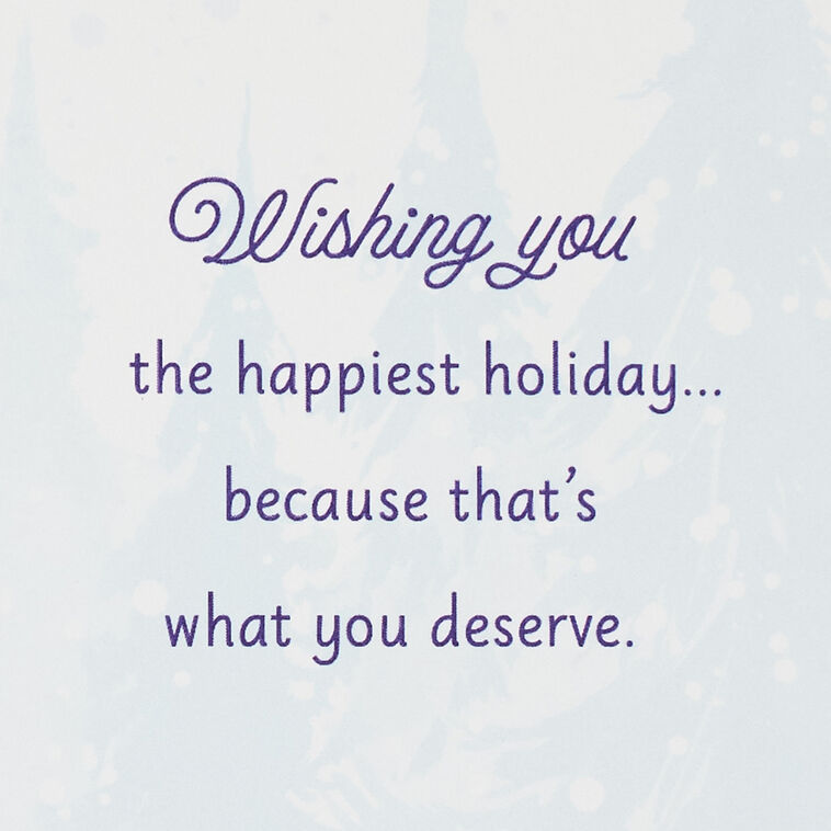 Elegant Tree and Snowflakes Daughter Christmas Card Sentiment image number 3