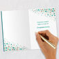 Teal With Sparkling Stars Congratulations Card Signing card image number 6