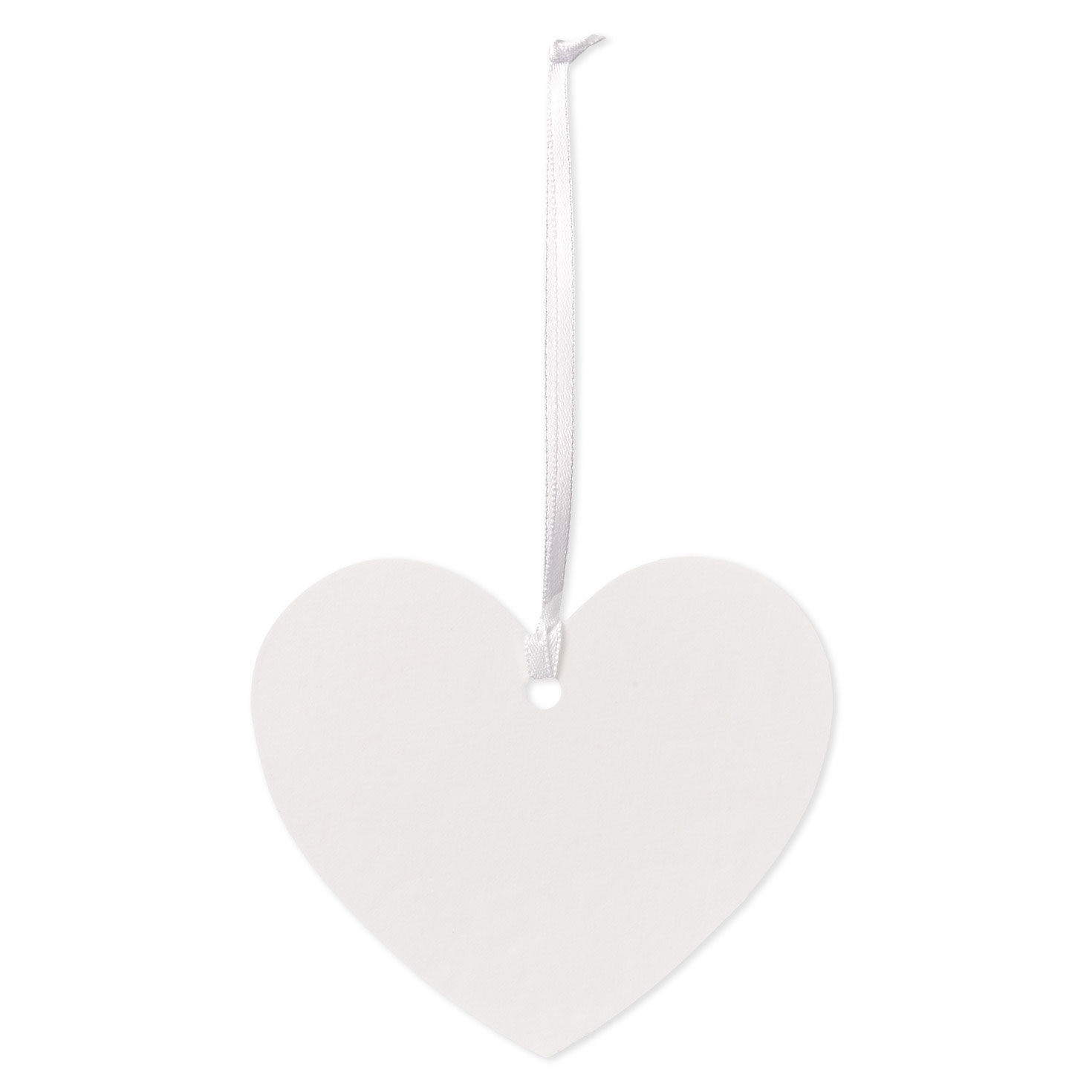 Die-Cut Embossed White Heart Gift Trim back image number 5
