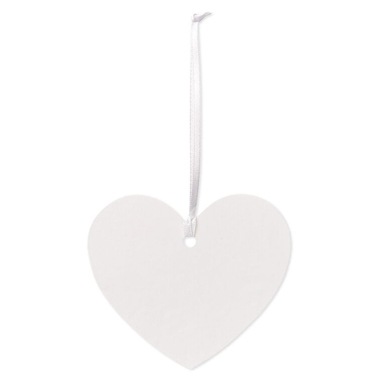 Die-Cut Embossed White Heart Gift Trim back image number 5