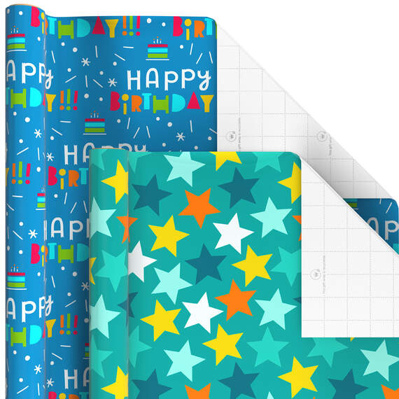 Cake Break 6-Pack Wrapping Paper Assortment, 180 sq. ft., , large image number 4