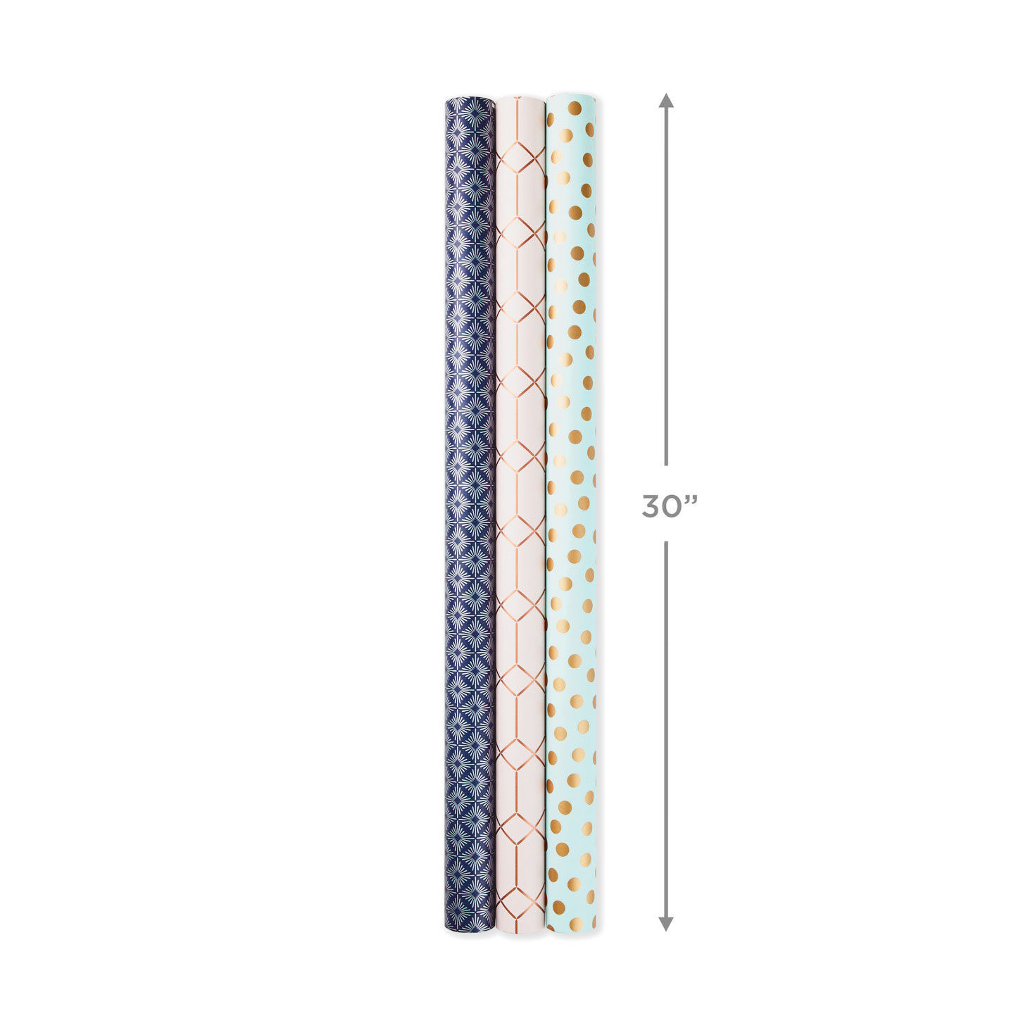 Metallic Shimmer 3-Pack Reversible Wrapping Paper, 120 sq. ft. total for only USD 16.99 | Hallmark