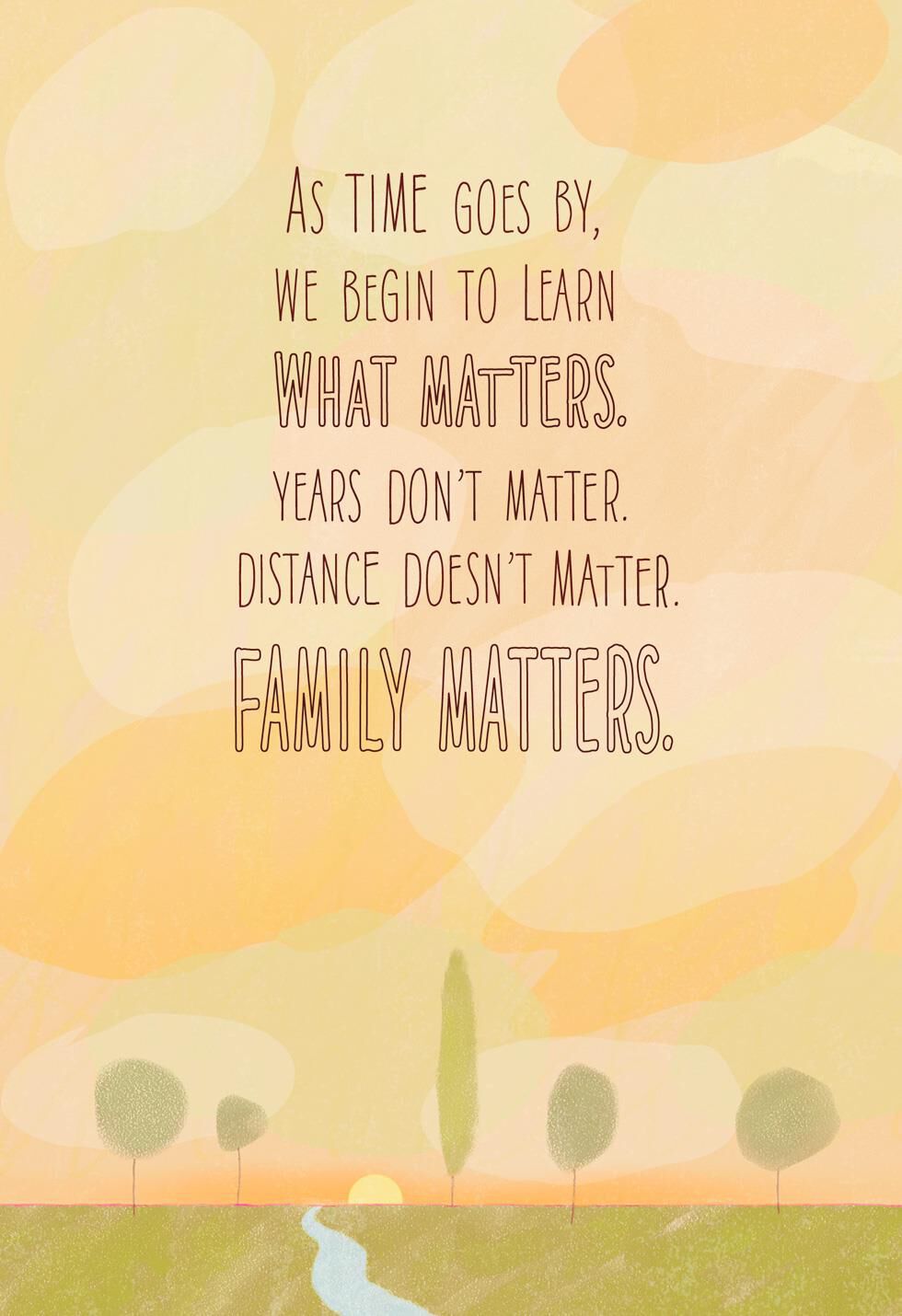 Family Matters Birthday Card