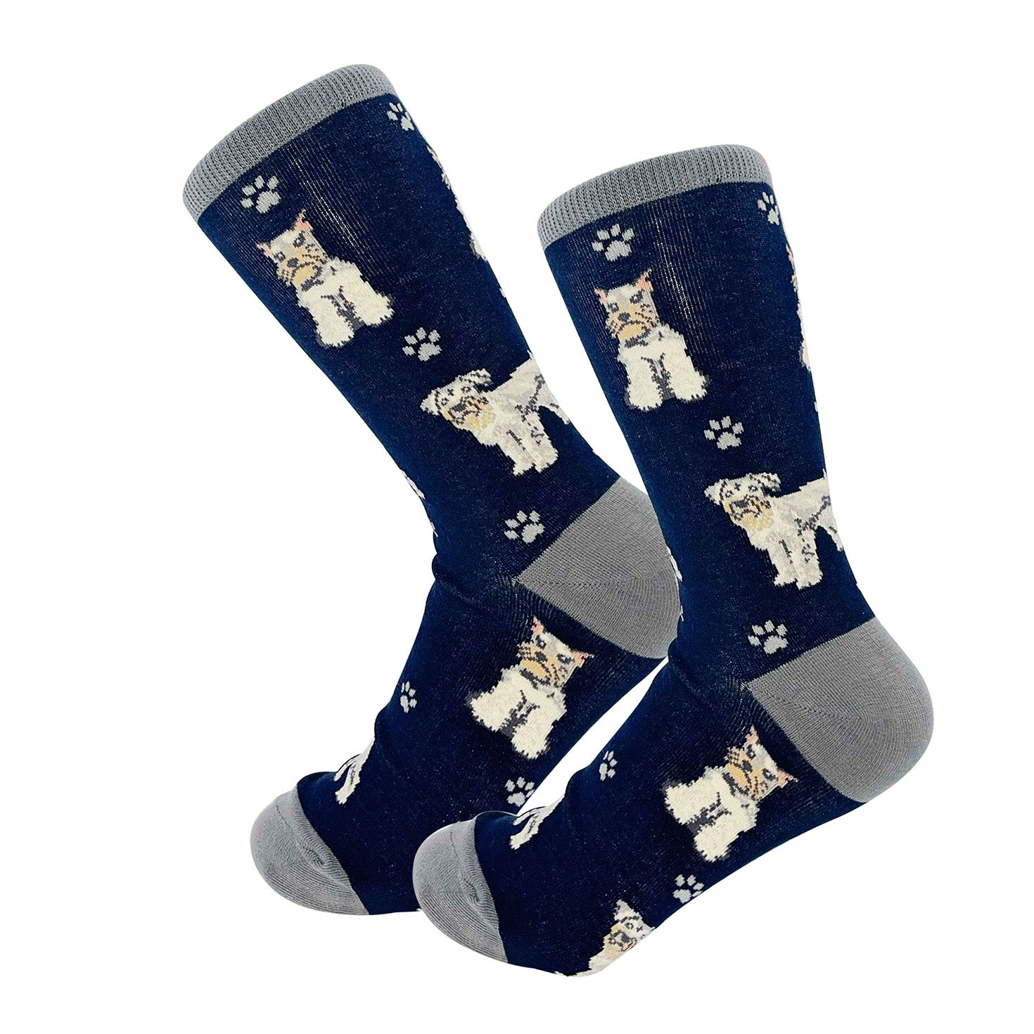 Schnauzer Novelty Crew Socks  image number 1