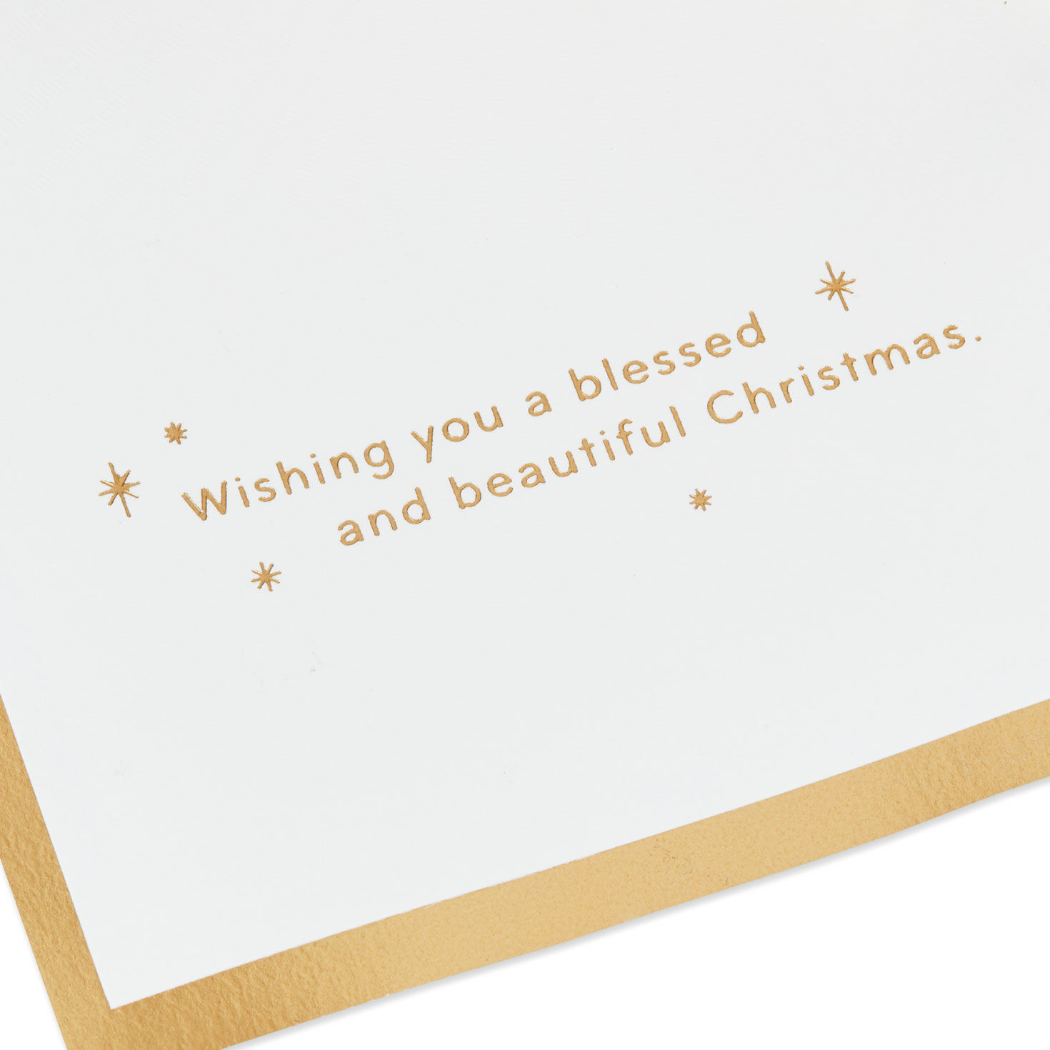 Gold Nativity 3D Pop-Up Christmas Card Sentiment image number 3