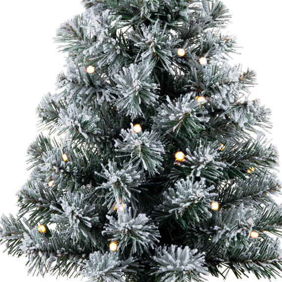Miniature Snowy Green Pre-Lit Christmas Tree, 18.75", , large image number 3