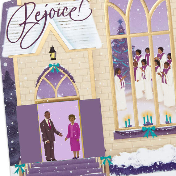 Rejoice Church Choir Religious Christmas Card, , large image number 5