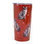 E&S Pets Silver Tabby Cat Stainless Steel Tumbler, 20 oz., , large image number 1