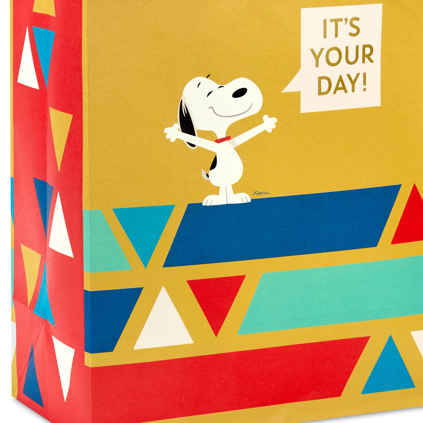 9.6" Peanuts® It's Your Day Medium Gift Bag for only USD 3.99 | Hallmark