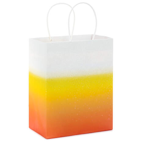 9.7" Ombré Candy Corn Halloween Gift Bag, , large