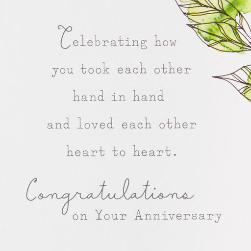Loved Heart to Heart Anniversary Card, 