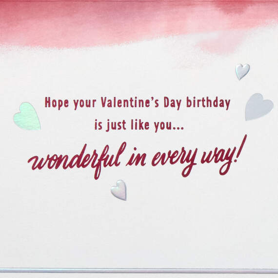 Wonderful in Every Way Valentine's Day Birthday Card, , large image number 2