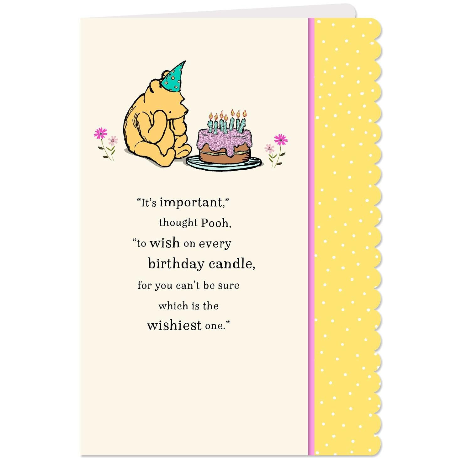 Disney Winnie The Pooh Wishes Come True Birthday Card Greeting Cards Hallmark