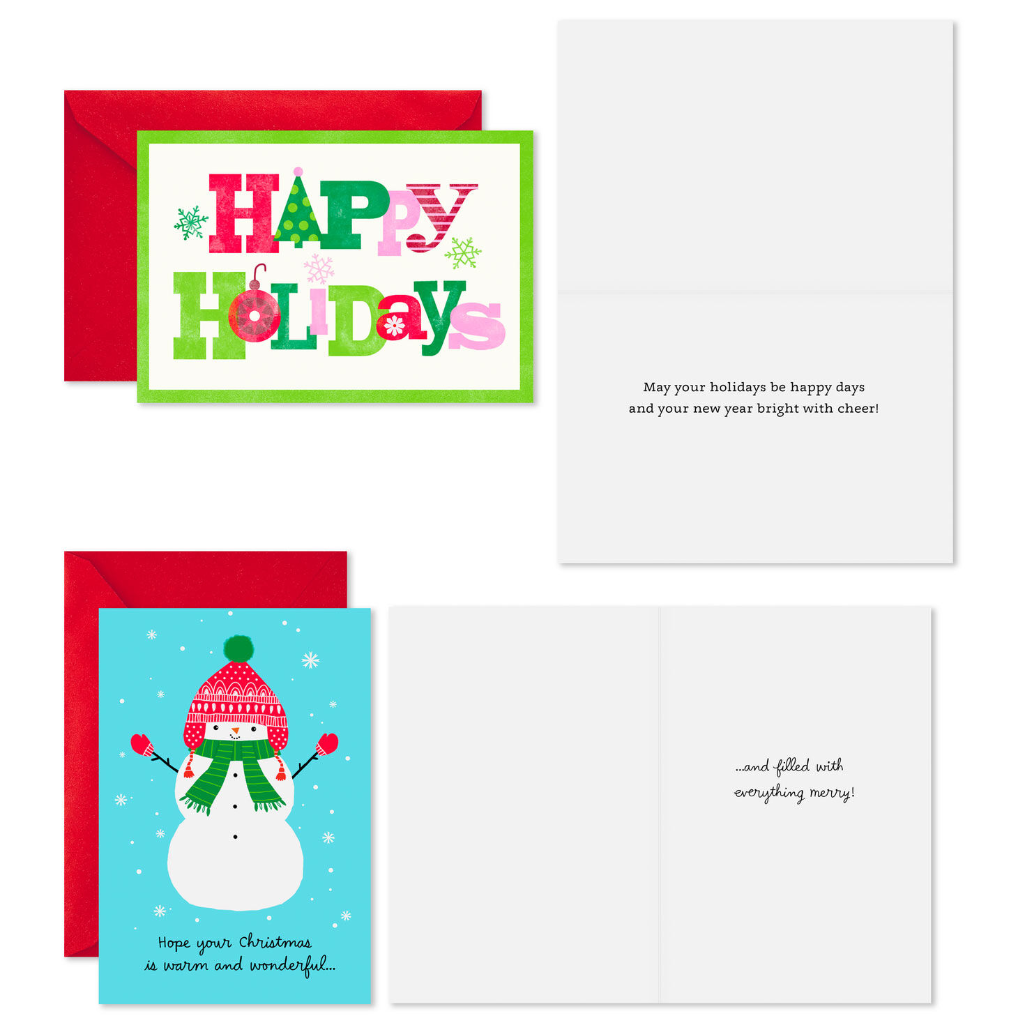 Cute Critters Festive Assorted Christmas Cards, Pack of 8, , large image number 3