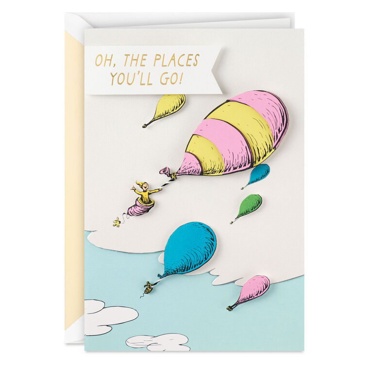 Dr. Seuss's Oh, The Places You'll Go! There's No Limit Graduation Card - Greeting Cards | Hallmark Dr. Seuss's Oh, The Places You'll Go! There's No Limit Graduation Card - Greeting Cards | Hallmark