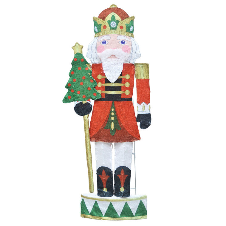 Hallmark Keepsake Nutcracker Pre-Lit Outdoor Christmas Decoration, 48"