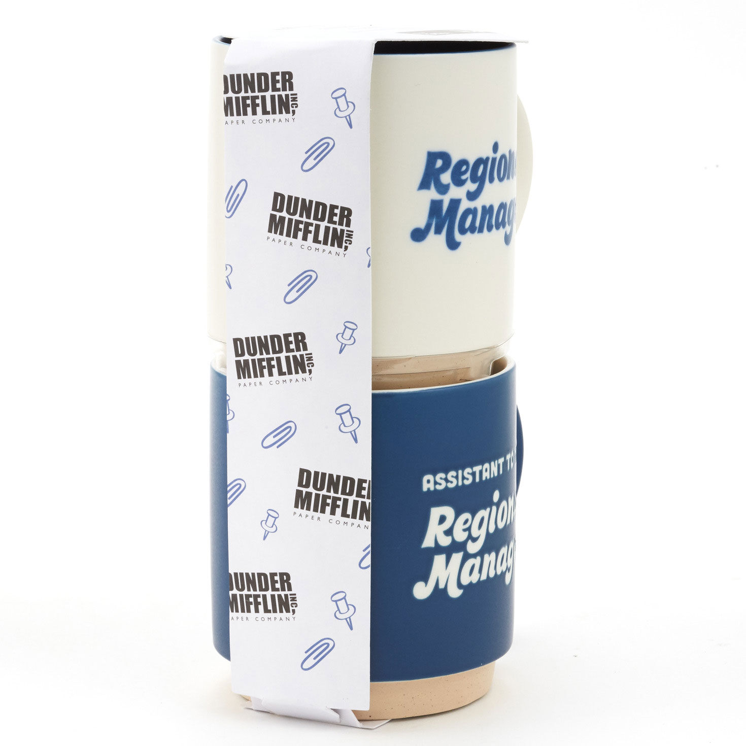 The Office Blue and White Stacking Mugs, Set of 2, , large image number 5