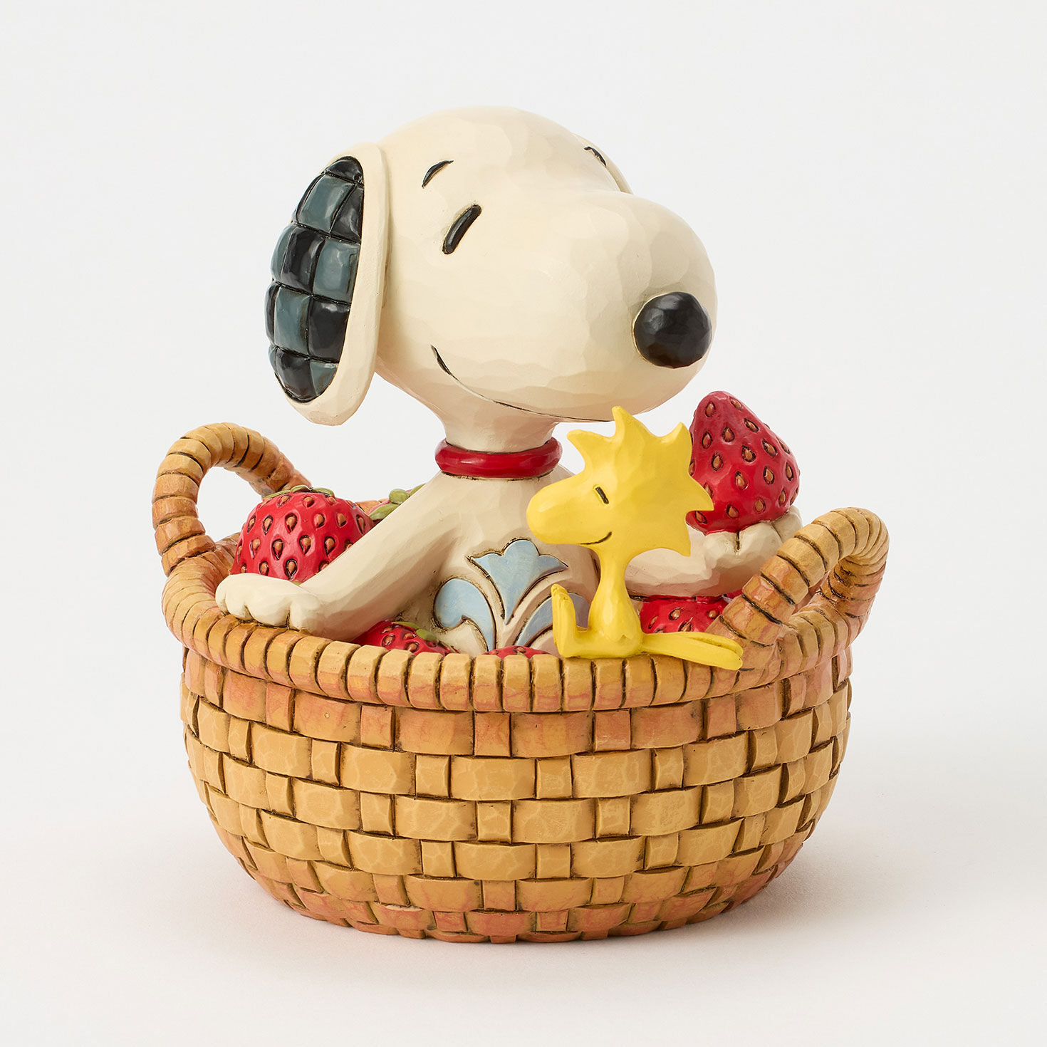 Snoopy and Woodstock in Strawberry Basket Figurine side image number 3