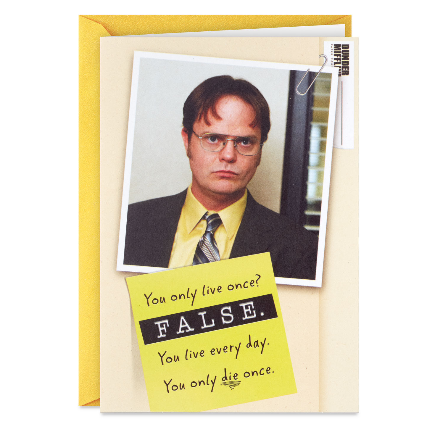 The Office Live It to the Fullest Funny Birthday Card