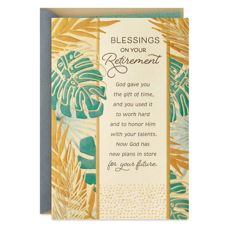 Let Your Light Shine Religious Retirement Card