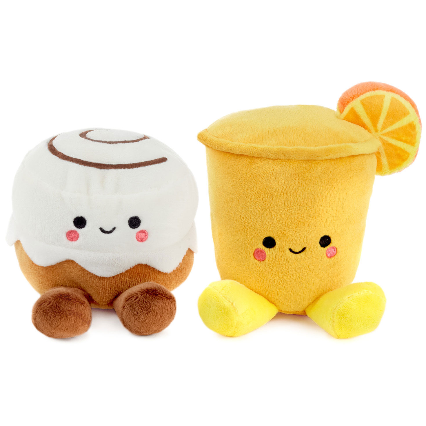 Better Together Cinnamon Roll and Orange Juice Magnetic Plush Pair, 5" for only USD 16.99 | Hallmark