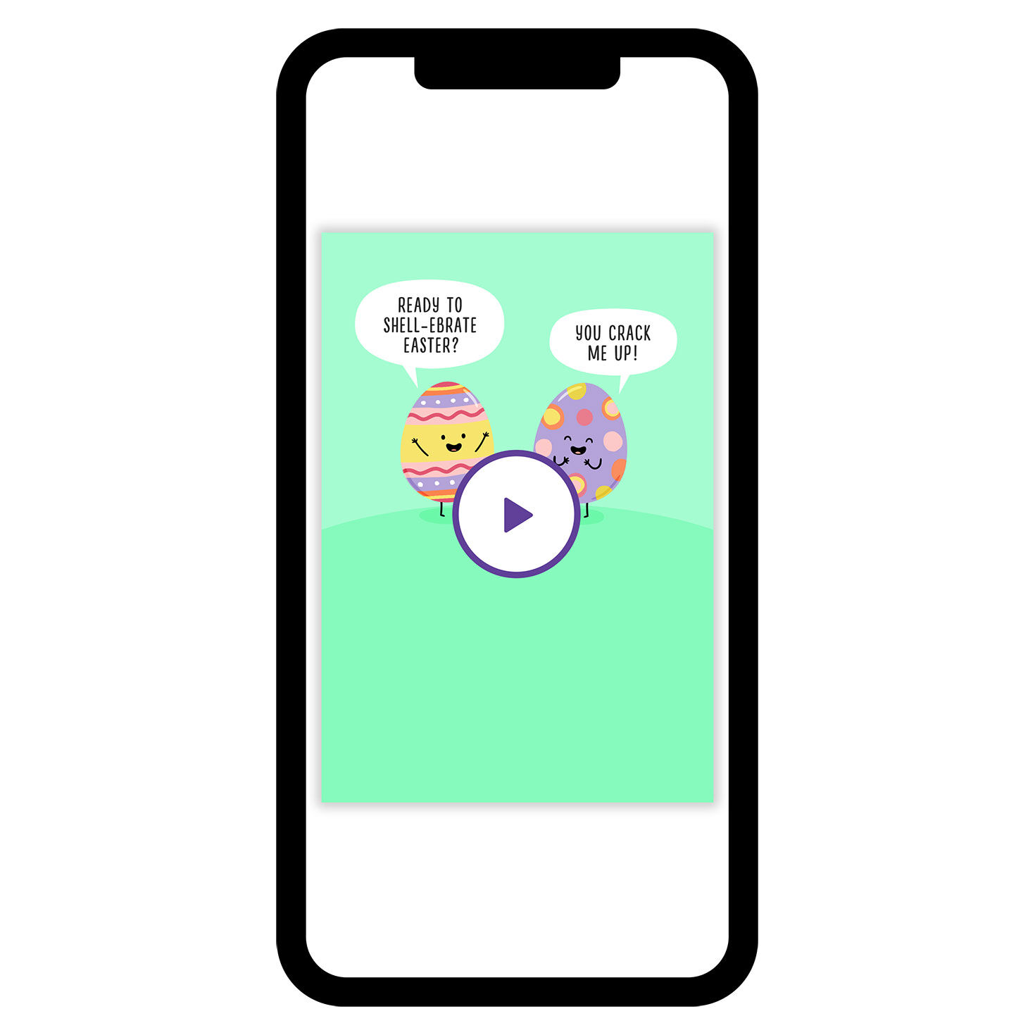 Joking Eggs Funny Easter eCard