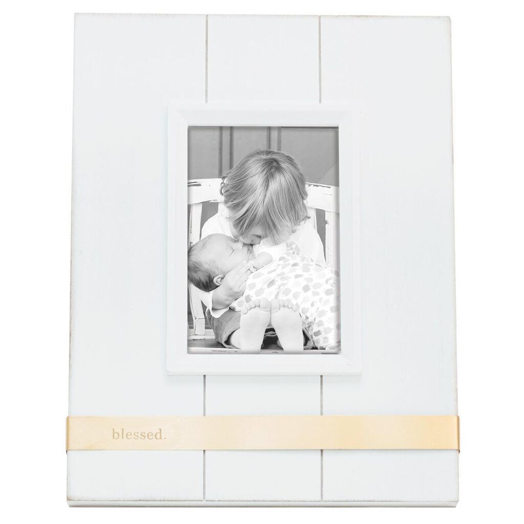 Blessed White Weathered Wood Picture Frame, 4x6 Picture Frames Hallmark