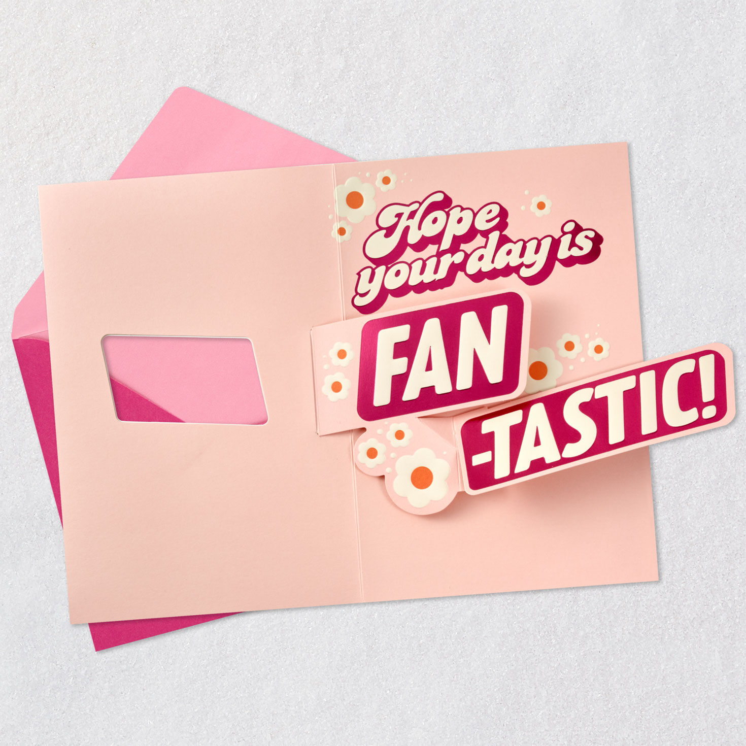 Pink Retro Birthday Card for Mom Open card with envelope image number 2