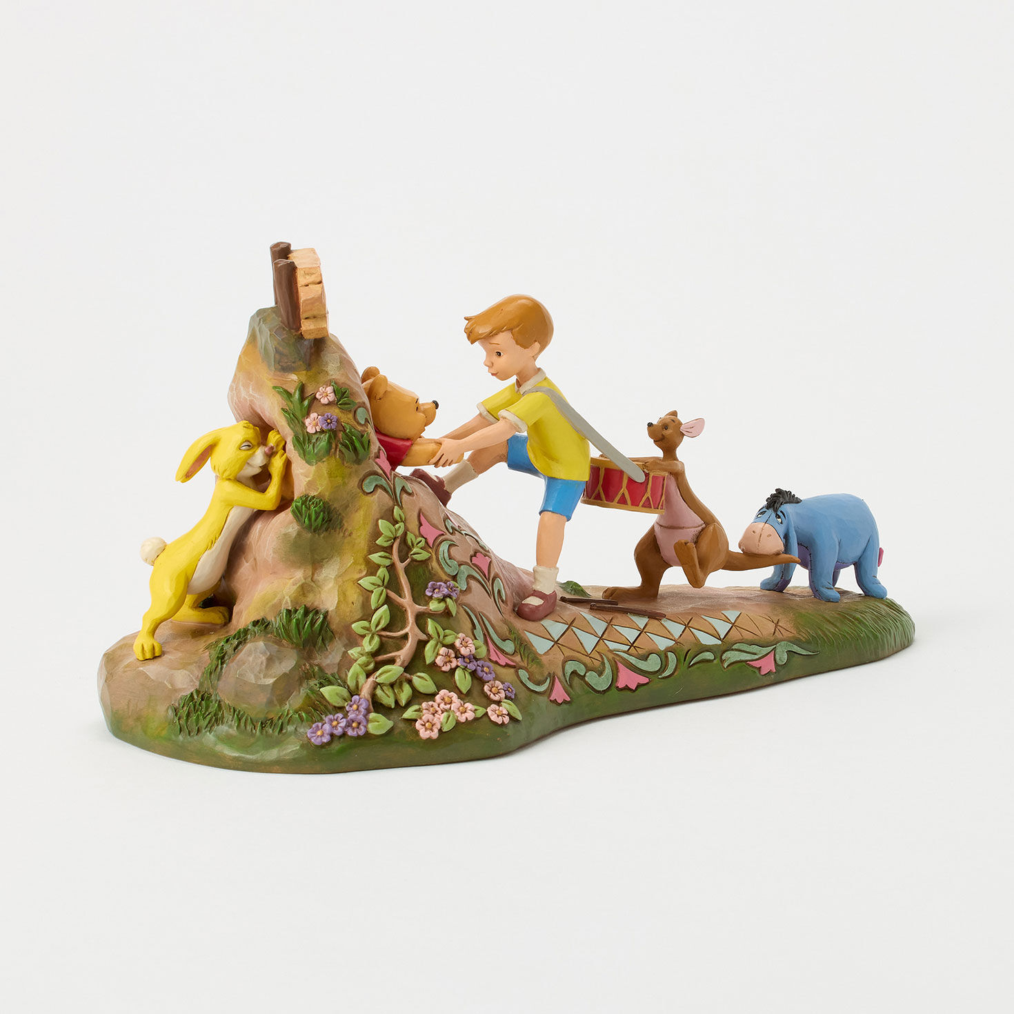 Pooh, Christopher, Kanga, Eeyore and Rabbit Figurine side image number 3